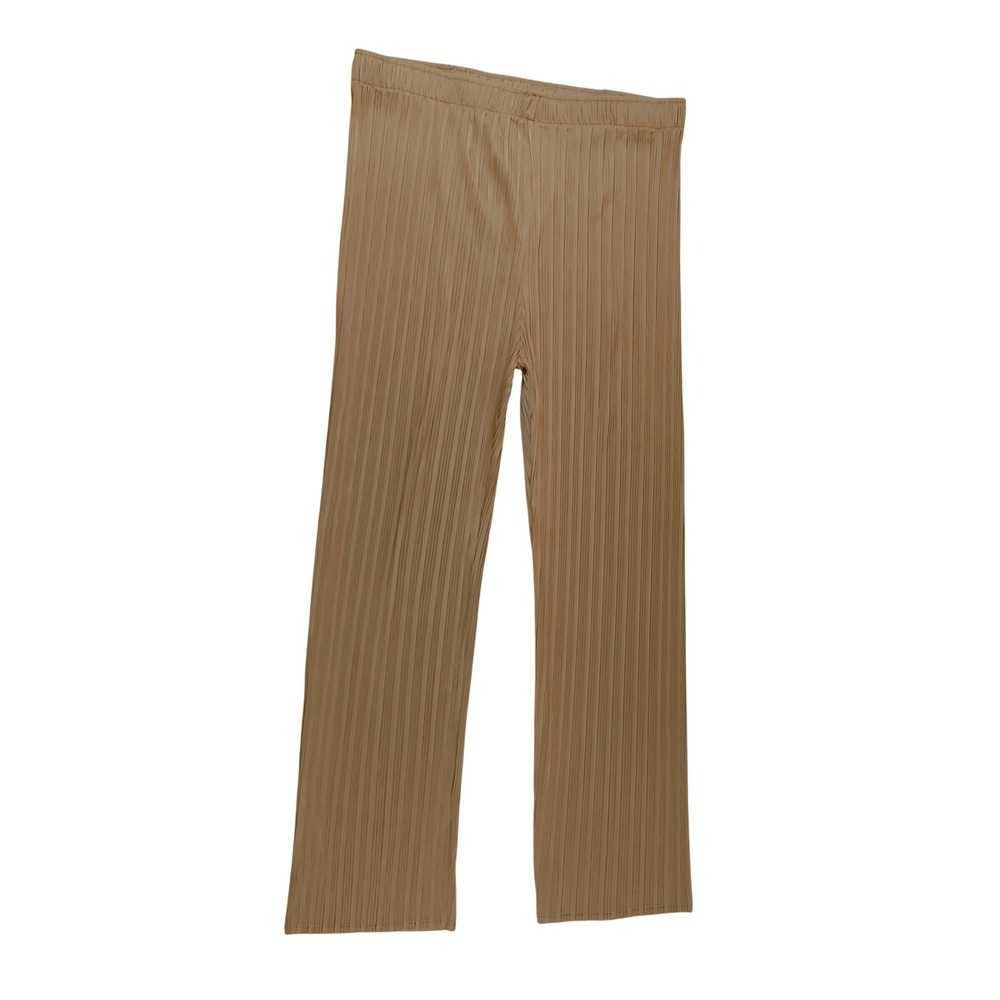 Nanette‎ Lepore Womens Pleated Pants XL Tan Polyester Straight Excellent